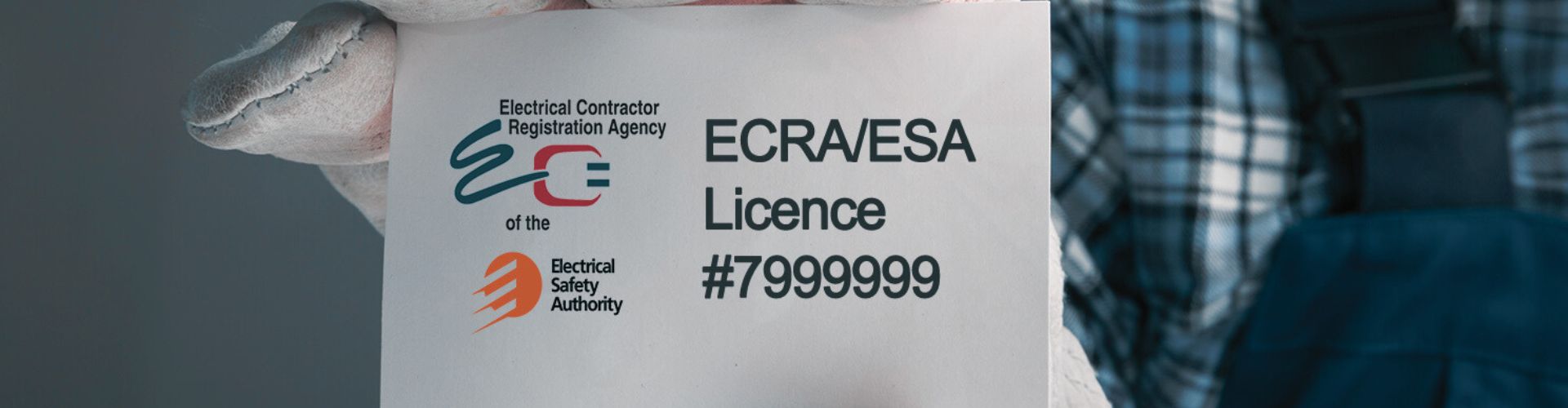 licence number on business card